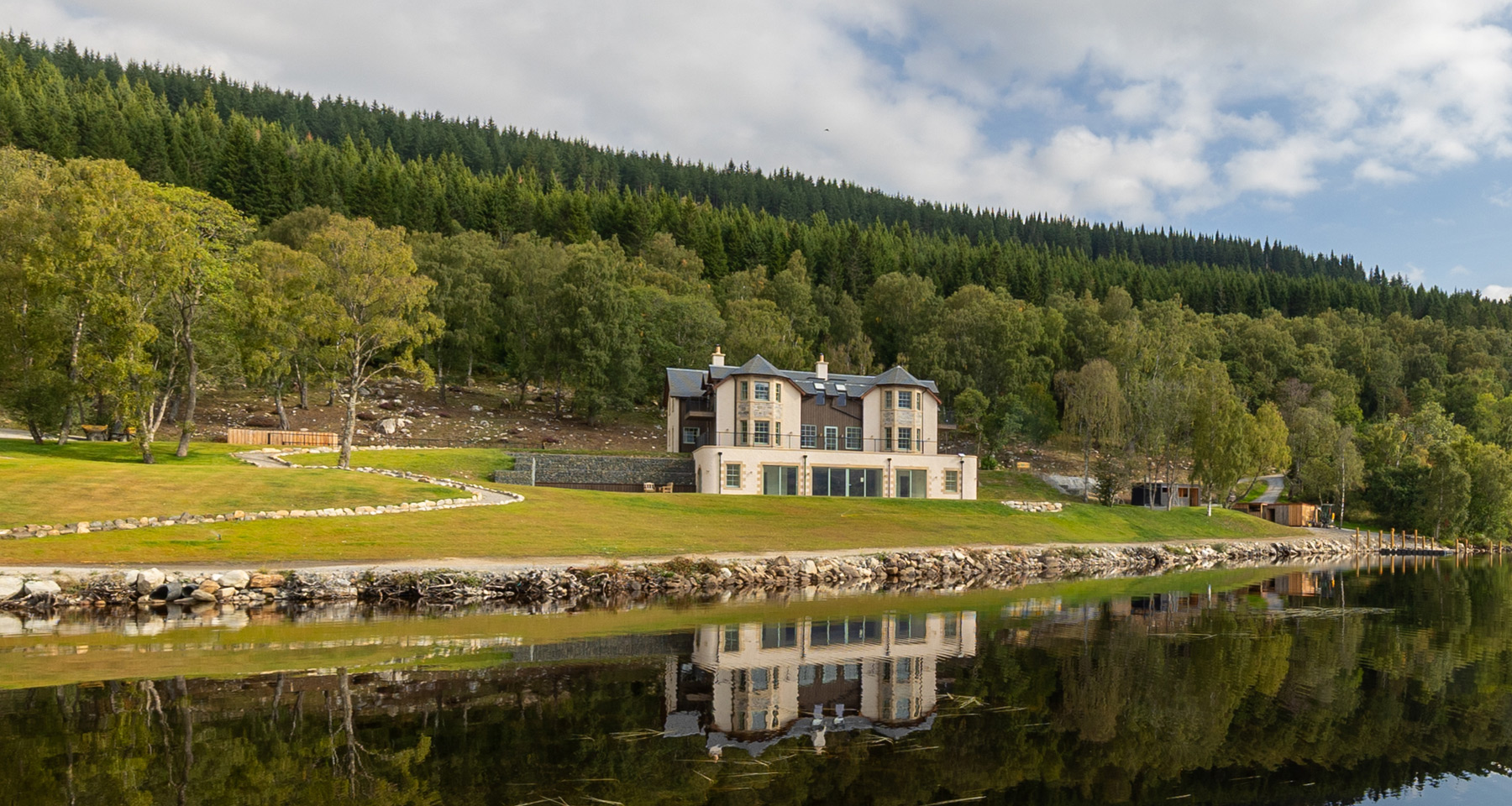 Schiehallion House from Loch Tummel